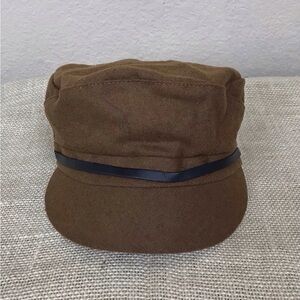 Nine West for Macy’s Brown Newsboy Hat Cap Adult Womens One Size Stretch